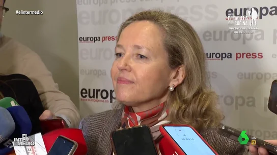 Nadia Calviño 'estalla' con las preguntas de la prensa soobre la ley del 'Solo sí es sí' Nadia Calviño 'estalla' con las preguntas de la prensa soobre la ley del 'Solo sí es sí'