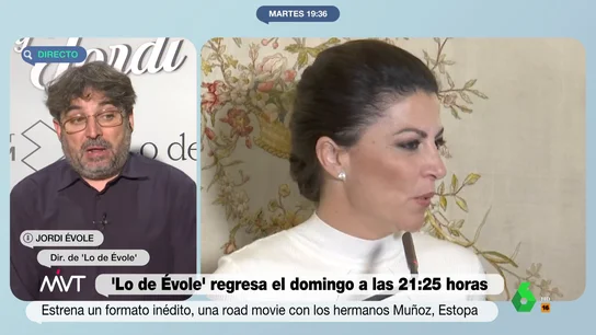 Jordi Évole entrevistará a Macarena Olona en Lo de Évole: "Si piensas que le hace daño a Vox, después de esto multiplícalo" Jordi Évole entrevistará a Macarena Olona en Lo de Évole: "Si piensas que le hace daño a Vox, después de esto multiplícalo"
