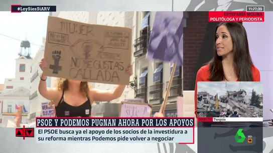 Estefanía Molina, sobre la reforma de la ley del 'solo sí es sí': "No se carga el consentimiento" Estefanía Molina, sobre la reforma de la ley del 'solo sí es sí': "No se carga el consentimiento"