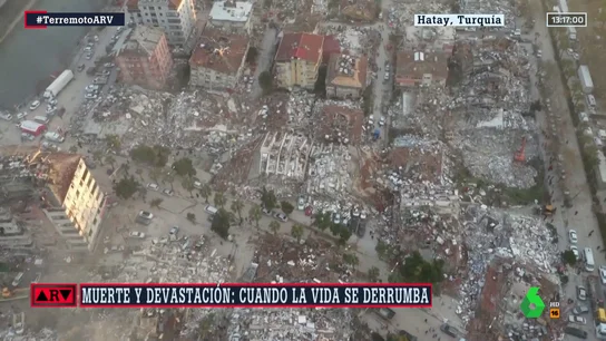Imágenes aéreas de la destrucción en Hatay Imágenes aéreas de la destrucción en Hatay