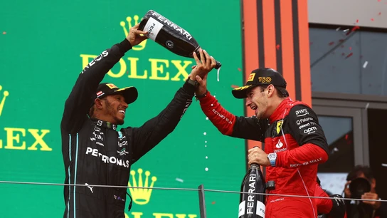 Lewis Hamilton y Charles Leclerc Lewis Hamilton y Charles Leclerc