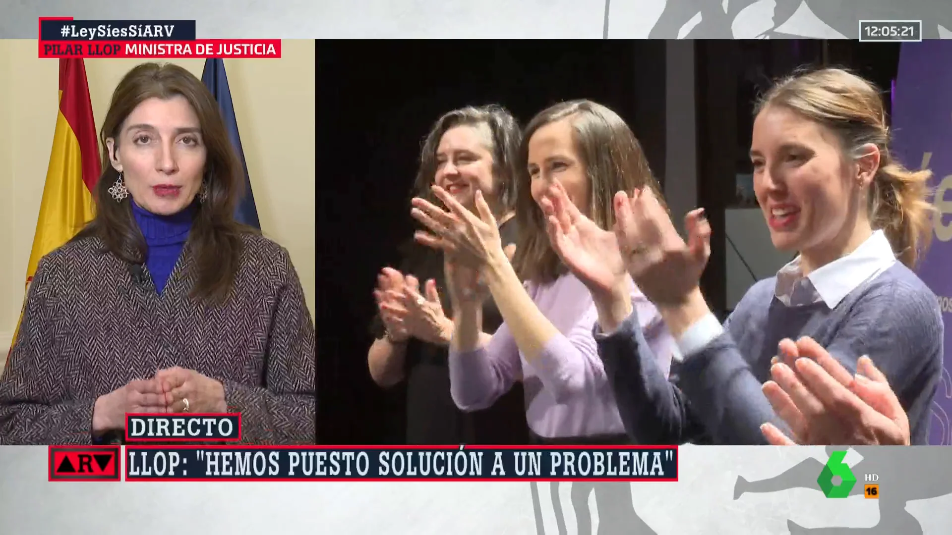 La ministra de Justicia, Pilar Llop