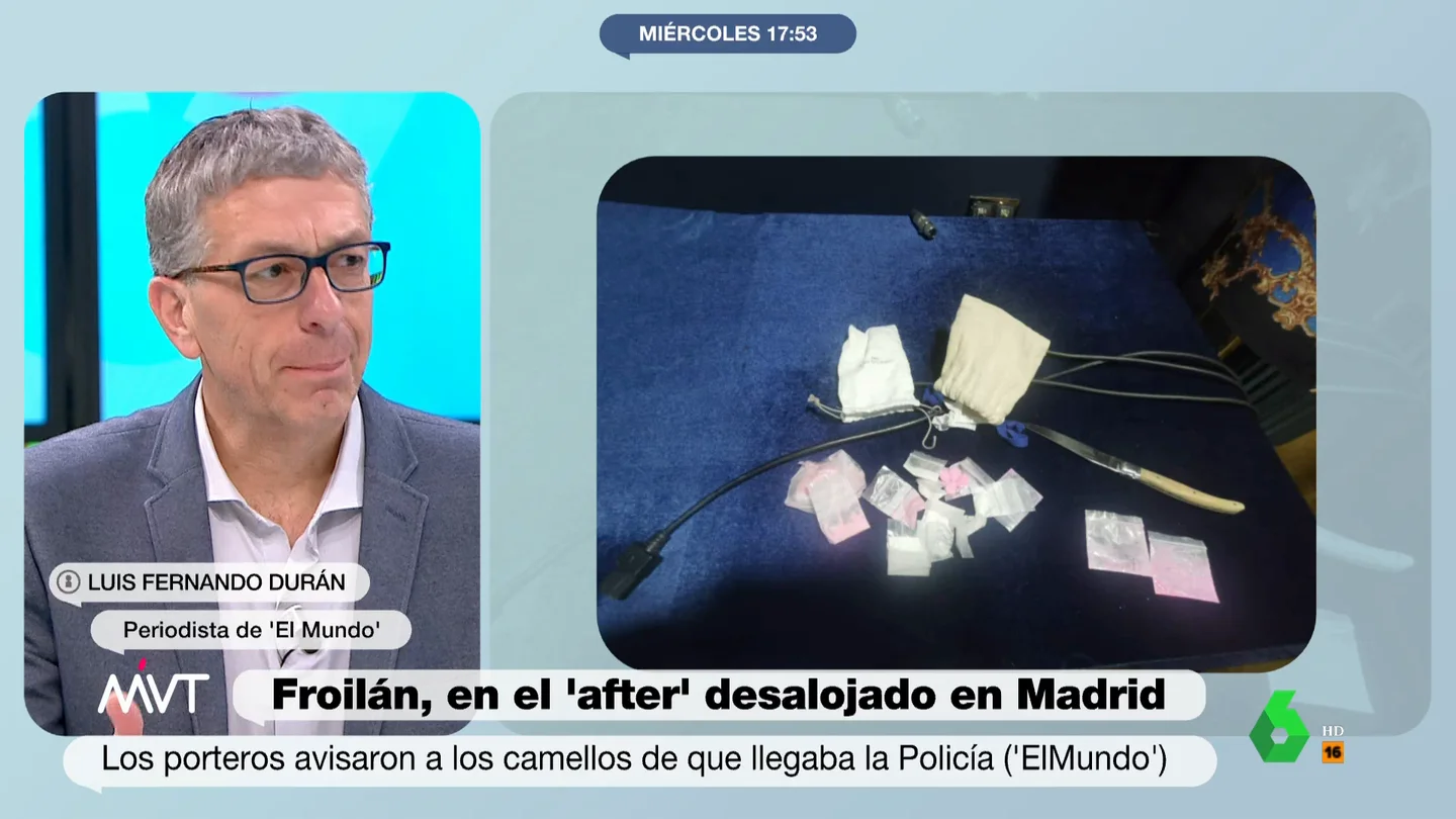 Más datos del 'putiafter' donde encontraron a Froilán: un portero avisó a los camellos de que llegaba la Policía Más datos del 'putiafter' donde encontraron a Froilán: un portero avisó a los camellos de que llegaba la Policía