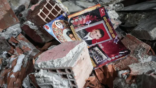 Ruinas y escombros en el epicentro de los terremotos de Turquía y Siria. Ruinas y escombros en el epicentro de los terremotos de Turquía y Siria.