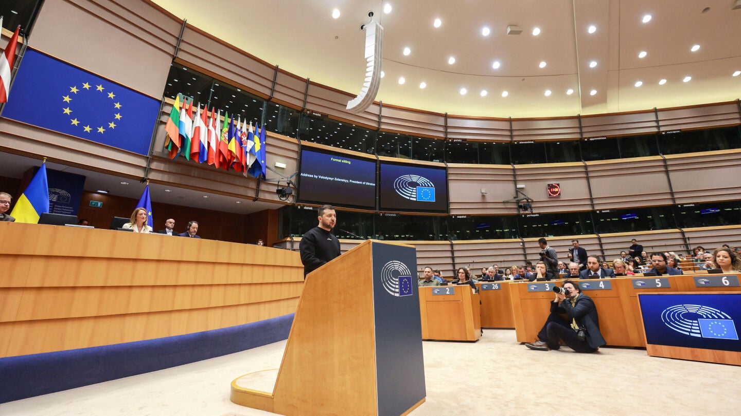 Zelenski, este jueves en el Parlamento Europeo