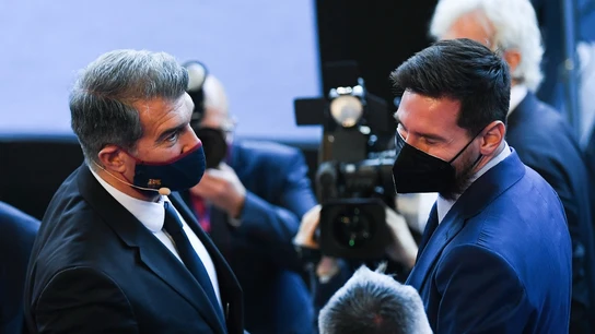Joan Laporta y Leo Messi Joan Laporta y Leo Messi