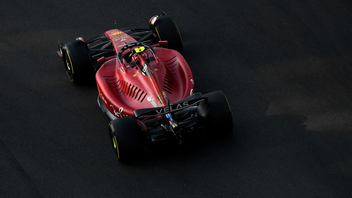 Carlos Sainz en el Ferrari