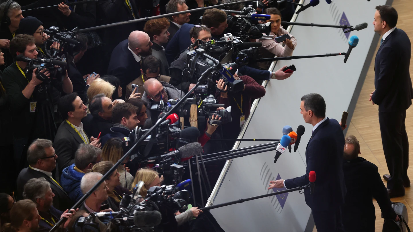 Pedro Sánchez, a su llegada a Bruselas Pedro Sánchez, a su llegada a Bruselas