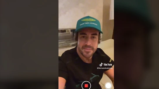 Fernando Alonso, en TikTok Fernando Alonso, en TikTok