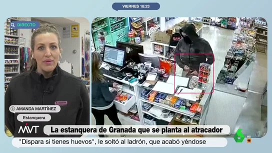 Habla la estanquera que retó a un atracador armado: "Que se comiera una mierda. Hice un papelón por mi hija" Habla la estanquera que retó a un atracador armado: "Que se comiera una mierda. Hice un papelón por mi hija"