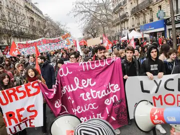 Cuarta jornada de movilizaciones en Francia