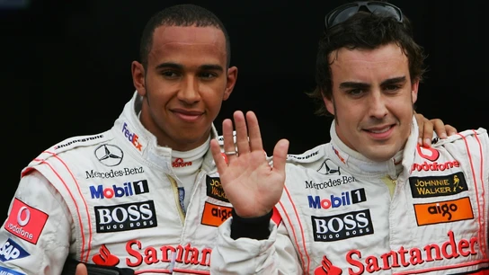 Lewis Hamilton y Fernando Alonso, en McLaren Lewis Hamilton y Fernando Alonso, en McLaren