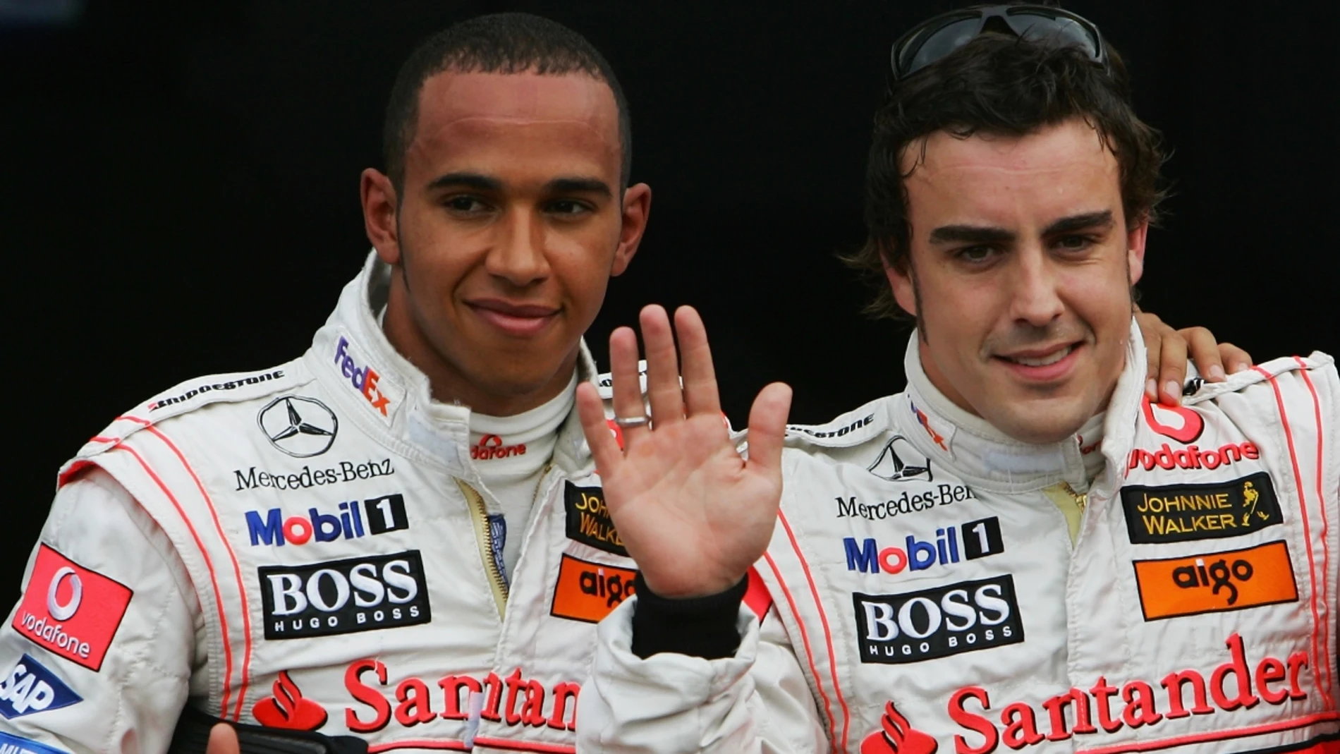 Lewis Hamilton y Fernando Alonso, en McLaren