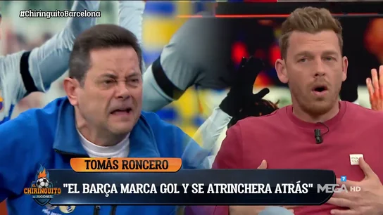 La teoría binaria de Tomás Roncero para explicar el estilo del Barça: ¡Jota Jordi no daba crédito! La teoría binaria de Tomás Roncero para explicar el estilo del Barça: ¡Jota Jordi no daba crédito!