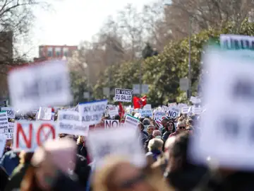 Manifestación en defensa de la sanidad pública convocada este domingo en Madrid