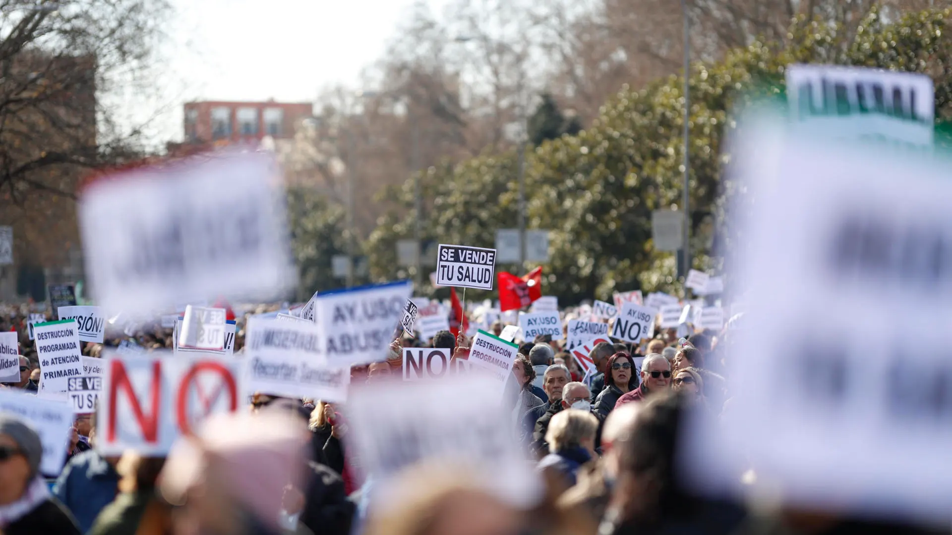 Manifestación en defensa de la sanidad pública convocada este domingo en Madrid