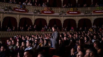 El Gran Teatro Falla durante una de las sesiones de cuartos de final del COAC 2023