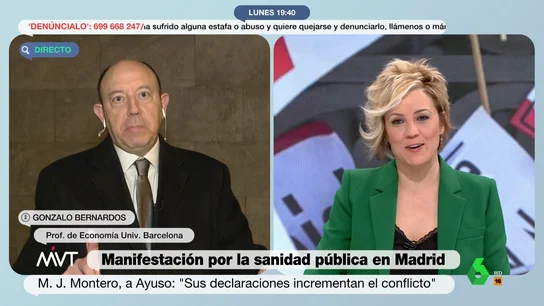 La respuesta de Cristina Pardo cuando Gonzalo Bernardos le pregunta por Iñaki López La respuesta de Cristina Pardo cuando Gonzalo Bernardos le pregunta por Iñaki López