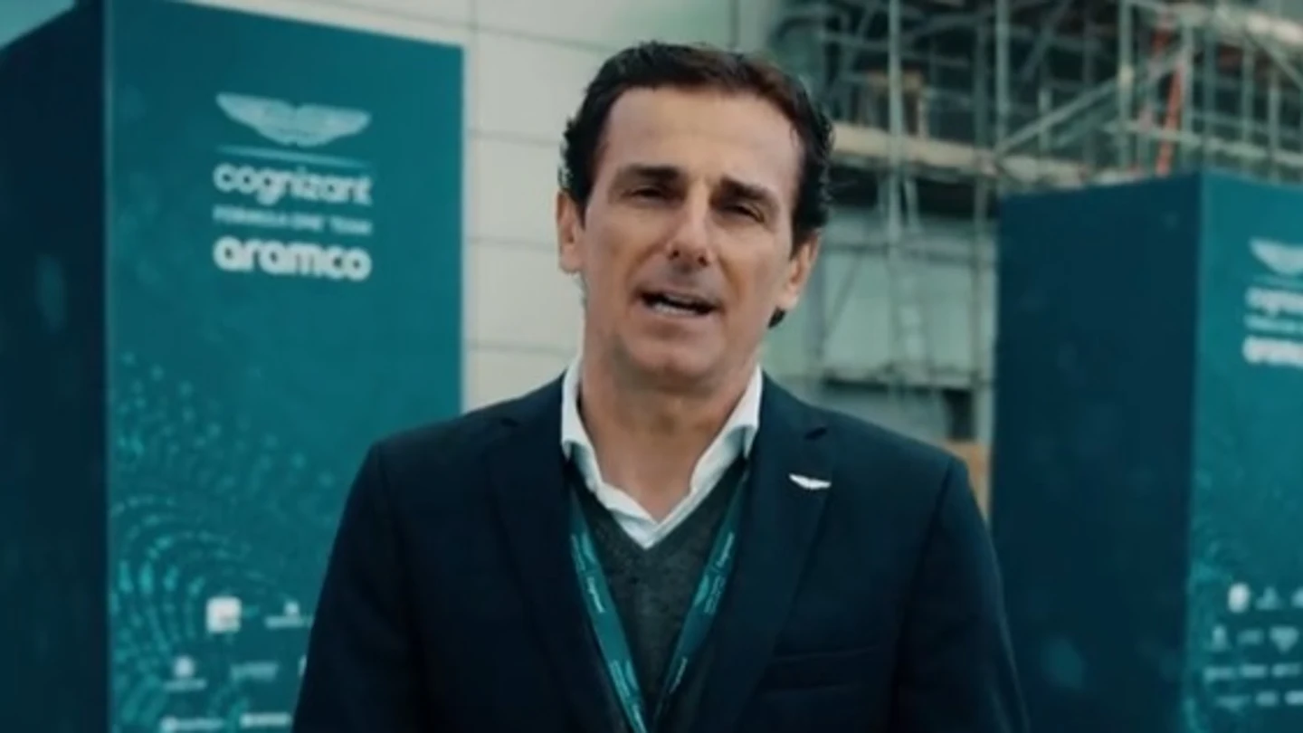 Pedro de la Rosa dando las claves del nuevo AMR-23 Pedro de la Rosa dando las claves del nuevo AMR-23