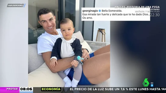 Georgina muestra el gran parecido entre su hija Bella Esmeralda y Cristiano Ronaldo Georgina muestra el gran parecido entre su hija Bella Esmeralda y Cristiano Ronaldo