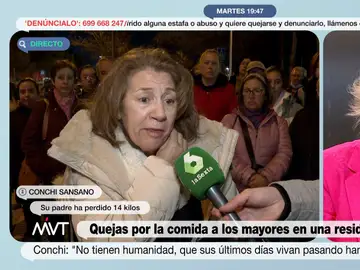 Habla la hija de un anciano que ha perdido 13 kilos por &quot;hambre&quot; en un residencia de Madrid: &quot;No tienen humanidad&quot;