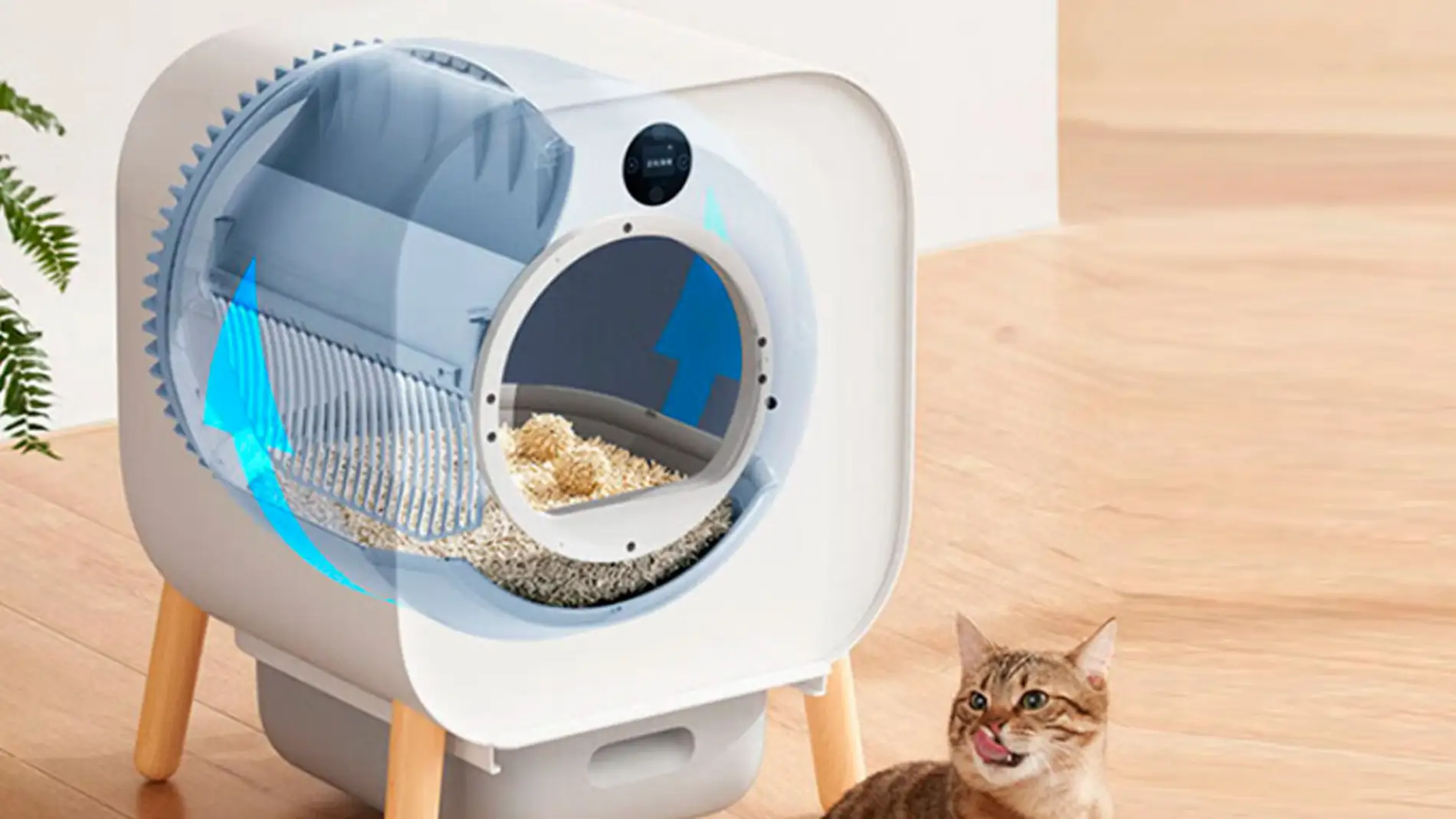 Así es el nuevo arenero para gatos con recogida automática que
