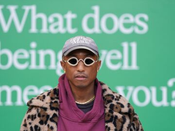 The musician Pharrell Williams, new creative director of Louis Vuitton man