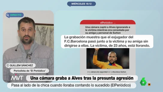 Los pasos de Dani Alves tras la presunta agresión sexual: "Evita cualquier contacto con el grupo y se va a pedir una copa" Los pasos de Dani Alves tras la presunta agresión sexual: "Evita cualquier contacto con el grupo y se va a pedir una copa"