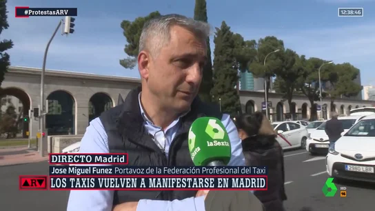 ARV - José Miguel Funez (Federación Profesional del Taxi): "Quieren que trabajemos siete días a la semana, 24 horas al día" ARV - José Miguel Funez (Federación Profesional del Taxi): "Quieren que trabajemos siete días a la semana, 24 horas al día"