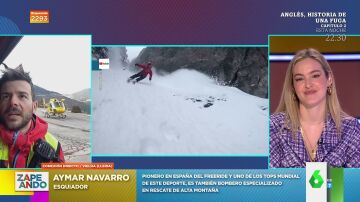¿Qué es lo más peligroso del esquí fuera de pista? La leyenda Aymar Navarro lo aclara en Zapeando 