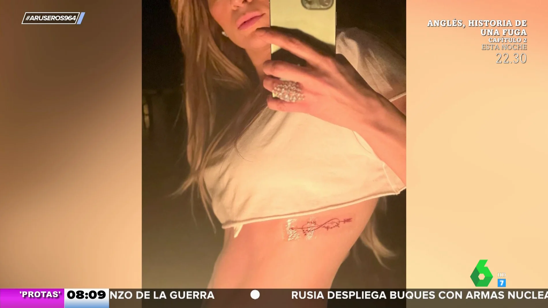 Jennifer Lopez muestra los románticos tatuajes que comparte con Ben Affleck