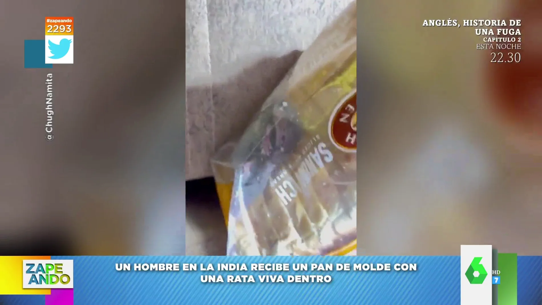 Un hombre pide que le lleven la compra a domicilio y se encuentra una rata viva en el pan de molde