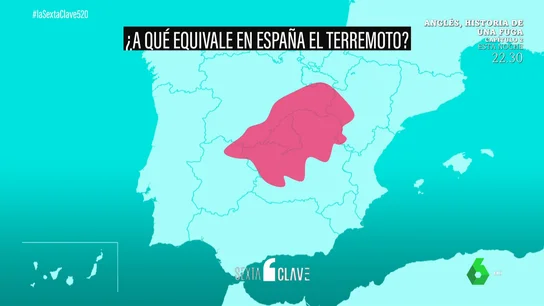 ¿Cuál sería la superficie arrasada del terremoto de Turquía en España? ¿Cuál sería la superficie arrasada del terremoto de Turquía en España?