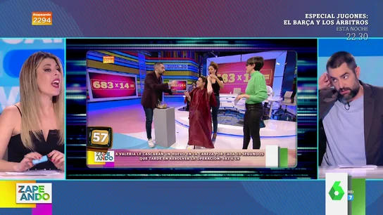 La amenaza de Valeria Ros a Dani Mateo en Zapeando La amenaza de Valeria Ros a Dani Mateo en Zapeando