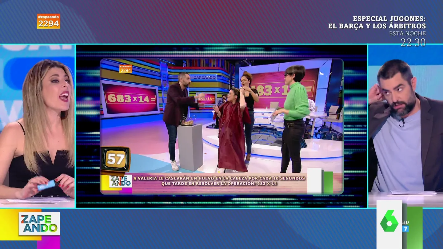 La amenaza de Valeria Ros a Dani Mateo en Zapeando La amenaza de Valeria Ros a Dani Mateo en Zapeando