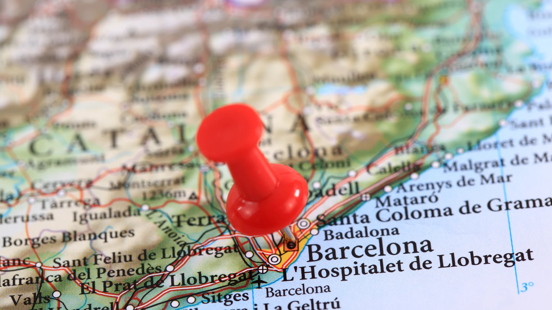 Mapa de Barcelona, Hospitalet de Llobregat, Badalona...etc