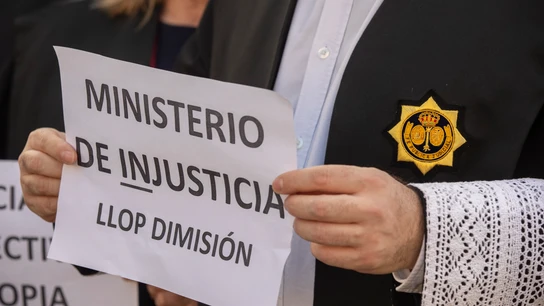 Protesta de los letrados de Justicia Protesta de los letrados de Justicia