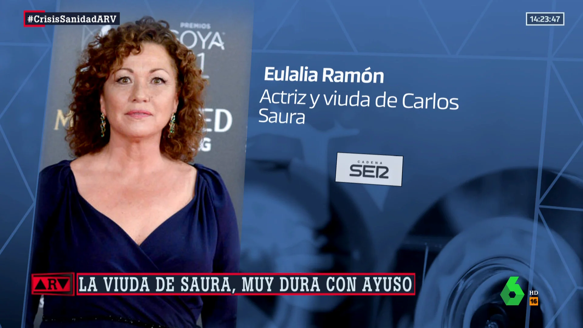 viuda de Carlos Saura