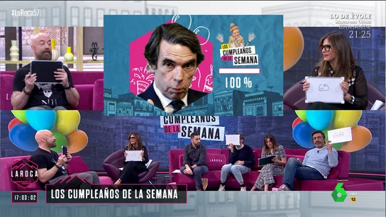 La espontánea reacción de Nuria Roca al conocer la edad de José María Aznar: "¡Pero si está estupendo!" La espontánea reacción de Nuria Roca al conocer la edad de José María Aznar: "¡Pero si está estupendo!"
