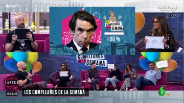 La espontánea reacción de Nuria Roca al conocer la edad de José María Aznar: "¡Pero si está estupendo!"