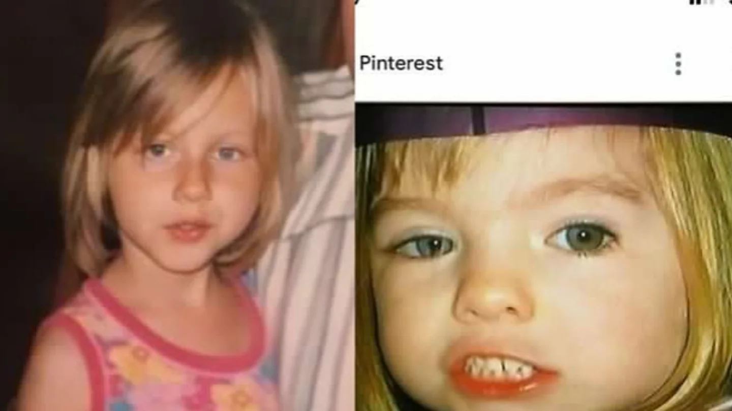 Imagen compartida por la joven polaca que dice ser Madeleine McCann Imagen compartida por la joven polaca que dice ser Madeleine McCann