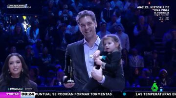 La divertida reacción de la hija de Pau Gasol cuando su padre recoge un premio