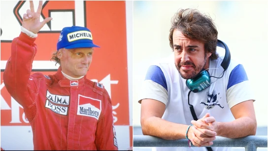 Niki Lauda y Fernando Alonso Niki Lauda y Fernando Alonso