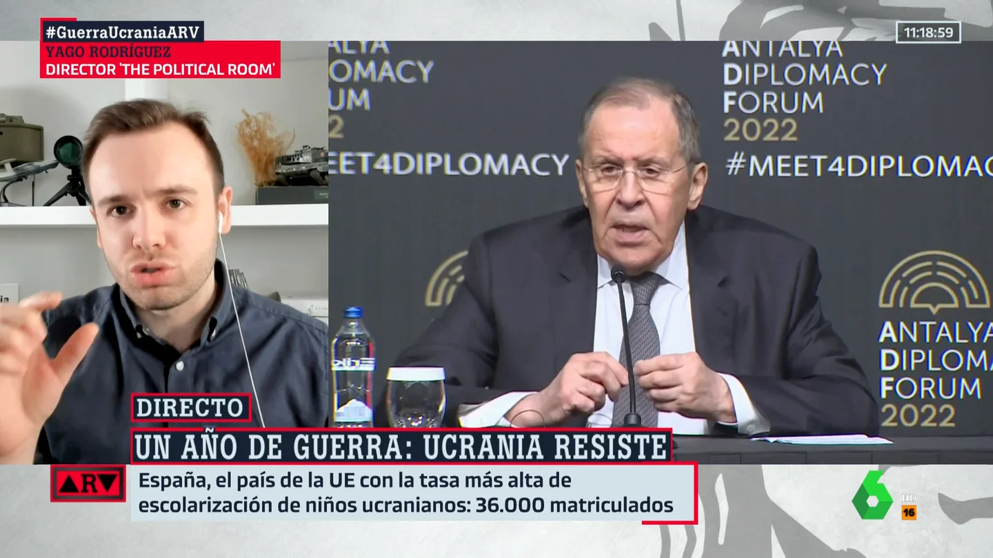 Yago Rodríguez apunta a una contraofensiva clave de Ucrania en primavera: "Veremos si puede asestar un golpe definitivo a Rusia" Yago Rodríguez apunta a una contraofensiva clave de Ucrania en primavera: "Veremos si puede asestar un golpe definitivo a Rusia"