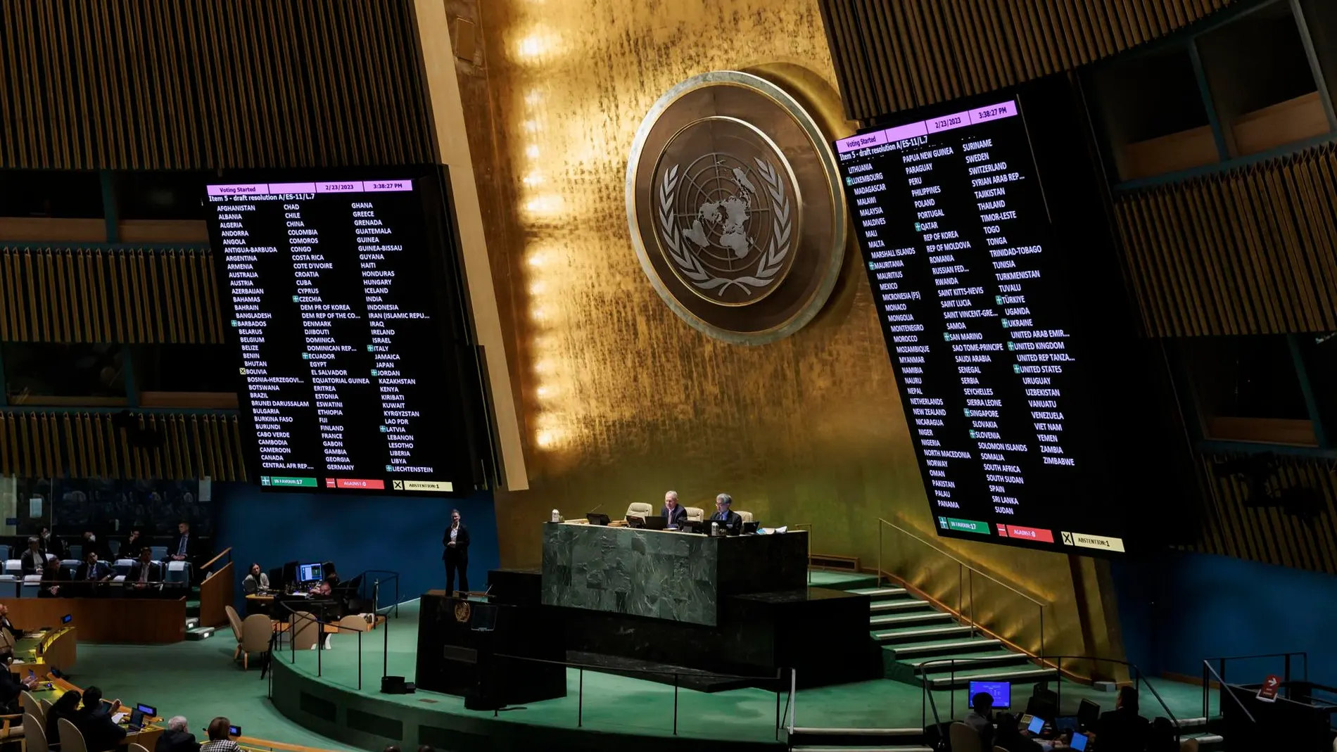 La Asamblea General de la ONU aprueba una resolución de condena contra Rusia en el aniversario de la guerra