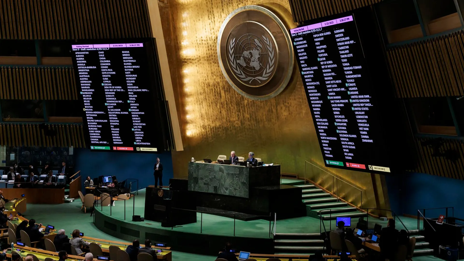 La Asamblea General de la ONU aprueba una resolución de condena contra Rusia en el aniversario de la guerra