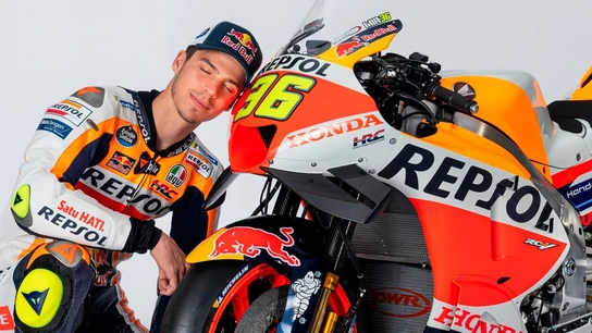 Joan Mir con la nueva Honda Joan Mir con la nueva Honda