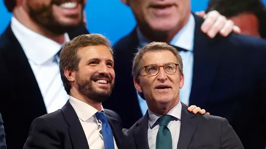 Alberto Núñez Feijóo y Pablo Casado, en una imagen de archivo Alberto Núñez Feijóo y Pablo Casado, en una imagen de archivo