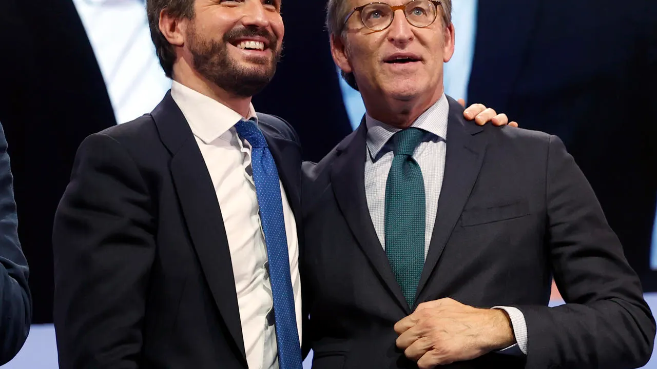 Alberto Núñez Feijóo y Pablo Casado, en una imagen de archivo