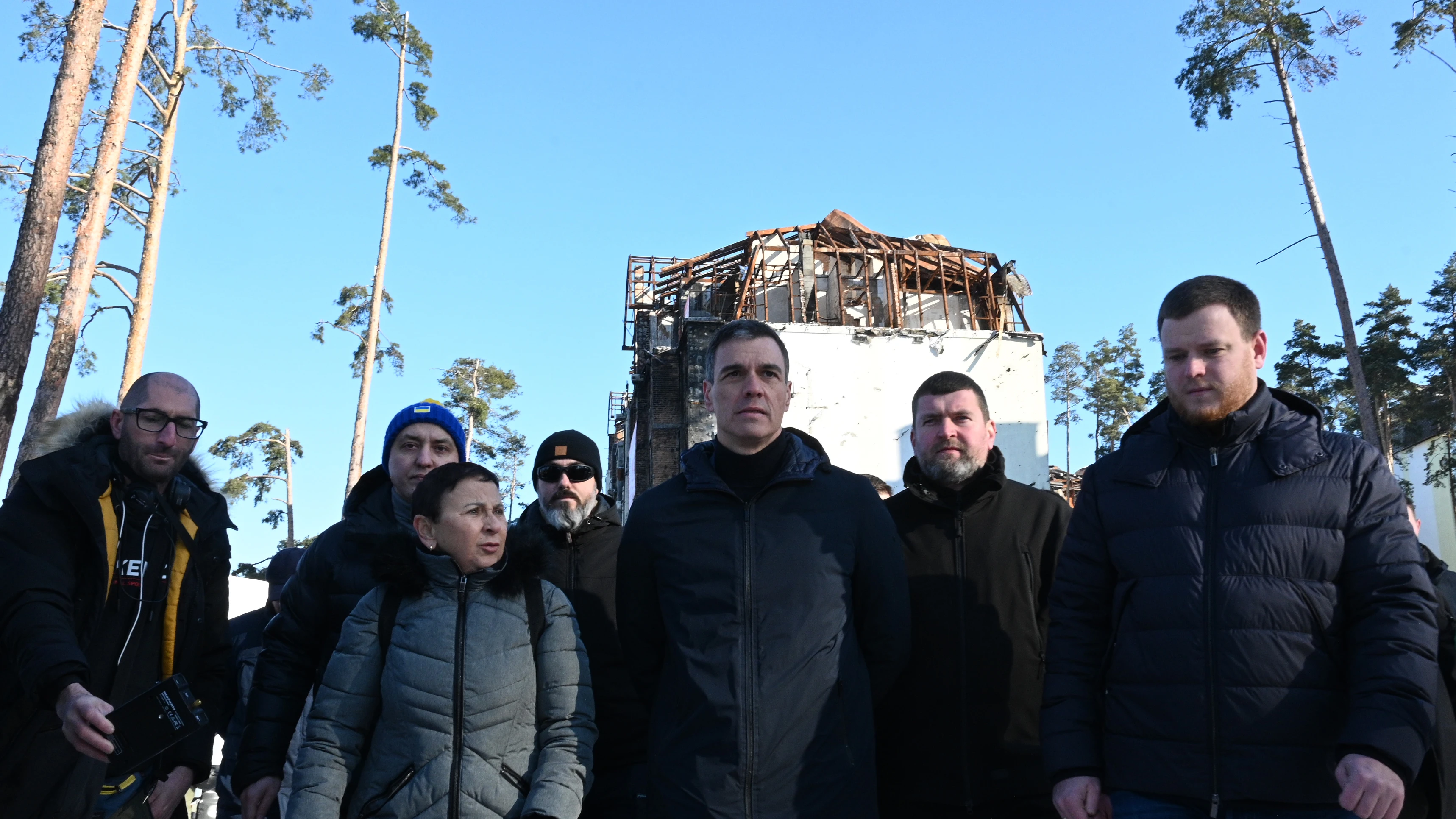 Pedro Sánchez en Ucrania, la víspera del primer aniversario de la guerra